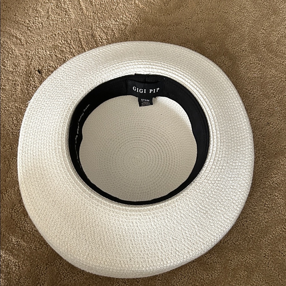 Gigi Pip Mona white straw hat - Picture 3 of 3